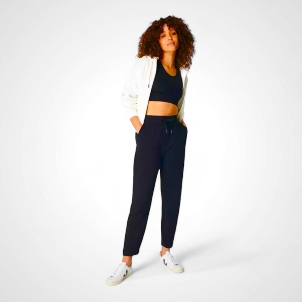 Sweaty Betty Essentials Full Length Taper Trouser in Navy NWT